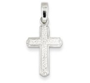 Sterling Silver Polished Cross Pendant