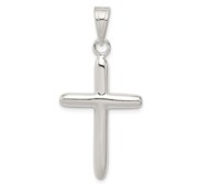 Sterling Silver Polished Cross Pendant