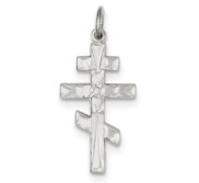 Sterling Silver Eastern Orthodox Cross Charm