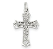 Sterling Silver Filigree Cross Charm