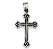 Sterling Silver Antiqued Cross Pendant