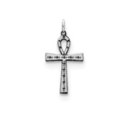 Sterling Silver Laser Designed Cross Charm