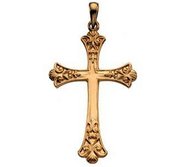 14K Yellow Gold CROSS PENDANT