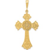 14k Celtic Cross Pendant