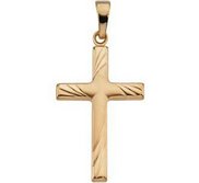 14K Yellow Gold CROSS PENDANT