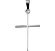 14K  White Gold CROSS PENDANT