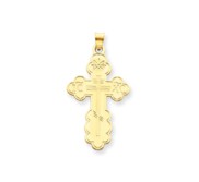 14k Eastern Orthodox Cross Pendant