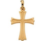 14K Yellow Gold CROSS PENDANT