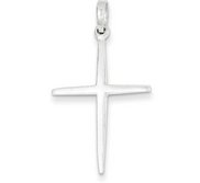 Sterling Silver Polished Cross Pendant