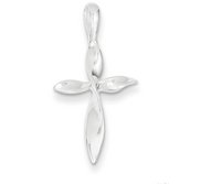 Sterling Silver Twisted Cross Pendant