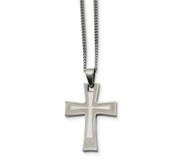 Stainless Steel Cross Pendant Necklace