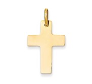 14k Polished Cross Charm