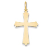 14k Polished Cross Pendant