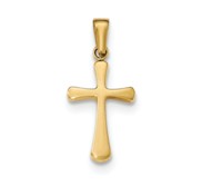 14k Polished Cross Pendant