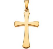 14K Yellow Gold CROSS PENDANT