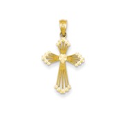 14k Passion Cross Pendant