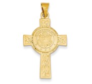 14k Army Insignia Cross Pendant