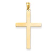 14k Engravable Cross Charm