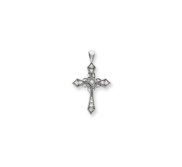 14k White Gold VS Diamond cross pendant