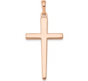 14k Rose Gold Cross Pendant