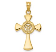 14k Celtic Cross Pendant