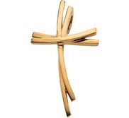 14K Yellow Gold CROSS PENDANT