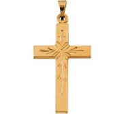 14K Yellow Gold CROSS PENDANT