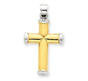 14k Gold Polished Cross Pendant