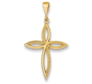 14k Passion Cross Pendant