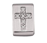 DIAMOND CROSS PENDANT SLIDE