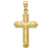 10k Passion Cross Pendant