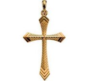 14K Yellow Gold CROSS PENDANT