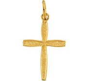 14K Yellow Gold CHILD S CROSS PENDANT