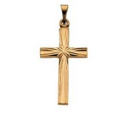 14K Yellow Gold CROSS PENDANT