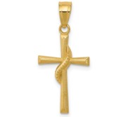 14k Polished Cross Pendant