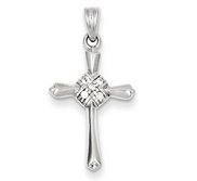 Sterling Silver CZ Celtic Cross Pendant