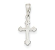 Sterling Silver Budded Cross Charm