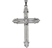 CROSS PENDANT W DIAMOND