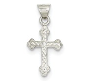 Sterling Silver Cross with CZ Pendant