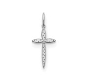 Sterling Silver Laser Designed Cross Charm