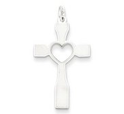 Sterling Silver Laser Designed Cross Pendant