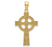 14k Celtic Cross Pendant