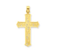 14k Passion Cross Pendant