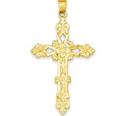 14k Polished Cross Pendant