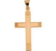 14K Yellow Gold CROSS PENDANT