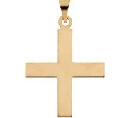 14K Yellow Gold GREEK CROSS PENDANT