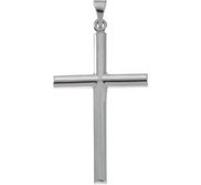 14K White Gold CROSS PENDANT