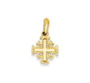 14k Jerusalem Cross Charm