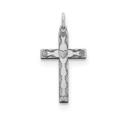 Sterling Silver Laser Designed Cross Pendant