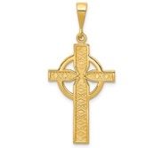 14k Celtic Cross Pendant